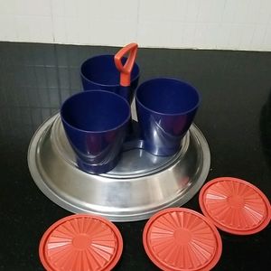 Tupperware Saagdaan(serving Bowls In Stand)