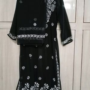 Premium Chickankari Handwork Kurta Set