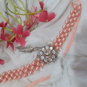 fabulous pink pearl necklace for womens/girls