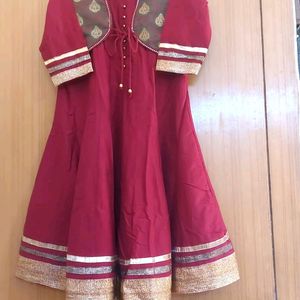 Kurti And Short Jacket Set