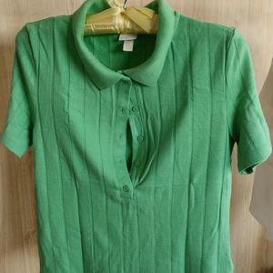 Combo of 2 H&M T-shirts With front Buttons