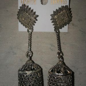 Oxidised Jhumka