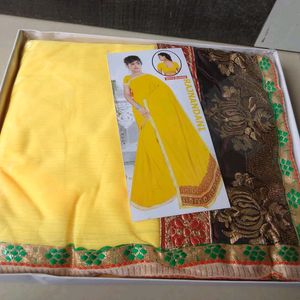 New Yellow Saree ⭐