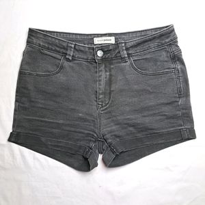 Denim Short Black