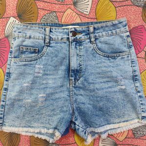 Miss Chase Denim Blue Shorts