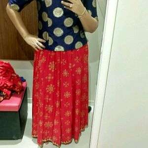 Pantaloons Ethnic Skirt And Top