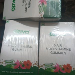 Oziva Hair Multivitamine Gummies Pack Of 3