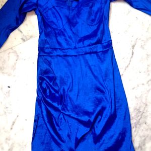 Royal blue mini dress by urbanic