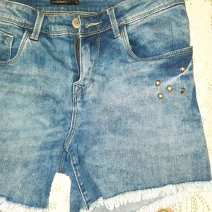 JEALOUS 21 BLUE DENIM HOT PANT