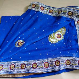 Blue Chiffon Dupatta 😍💙