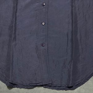 Blue Silk Shirt