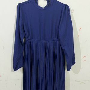 Dark Blue Flared Dress