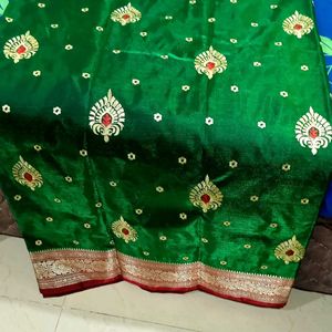 Combo Of 2 Saree_satin Silk And Mysore Sillk