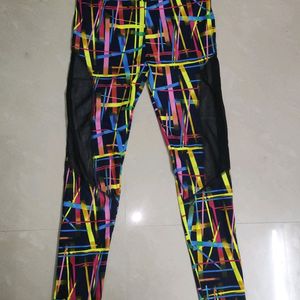 Active Wear Multicolour Gym Pants