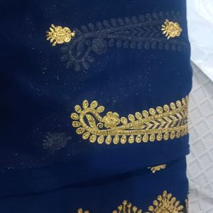 Saree Party Wear With Blouse Peic