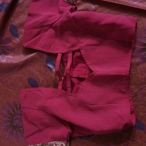 Havy Work Saree With Stitched Blouse