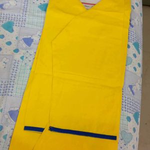 Embroided Yellow Kurta Xl