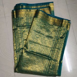 Pure Kanchi Pattu Saree With Blouse Piece