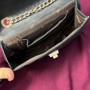 Leather Black Sling Bag