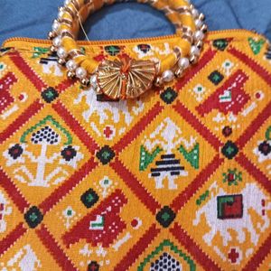 Yellow Ethnic Bag