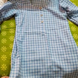 BLUE SHORT KURTI