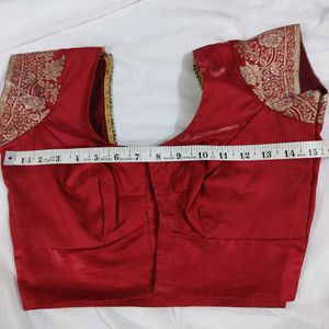 Red Silk Blouse