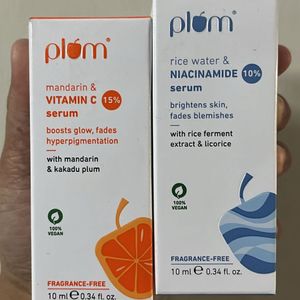 Plum Niacinamide & Vitamin C Serum Combo