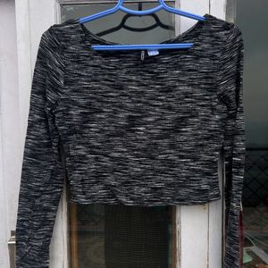 Charcoal Black Croptop