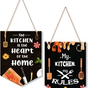 Designer Kitchen Quotes Wooden Wall Hanging