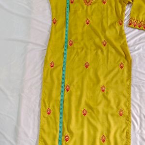 Beautiful Mustard KurtibPalazzo Set