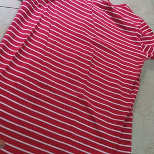 Strips Red T Shirt