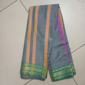 Lining Pallu Cotton Silk Saree No Blouse