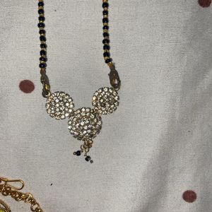 Beautiful Mangtika,mangalsutra,watch