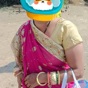 Heavy Work Saree Excellent Condition