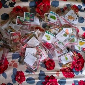 90 Seeds Of Flowers And Vegetables Combo