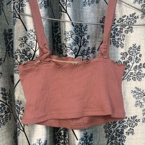 Peach Crop Top