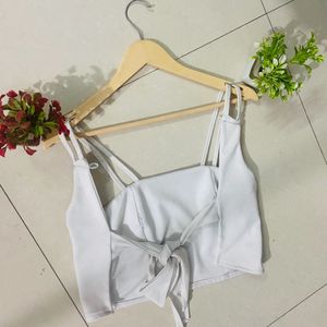 Backless With Strap Crop Top