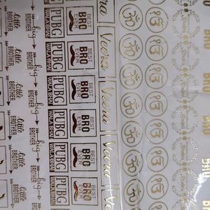 Resin Rakhi Sticker Sheet