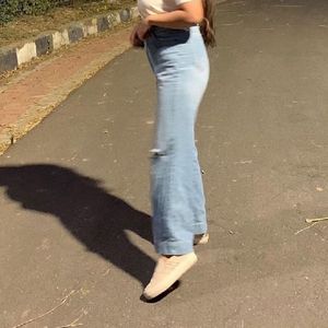 New Kraus Wide Leg Flared Jeans