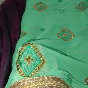 Creap Gorget Saree