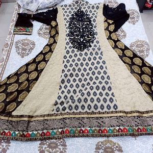 Black And Beige Kurta