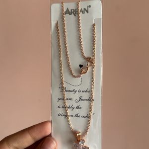 BOW ROSE GOLD CHAIN🎀