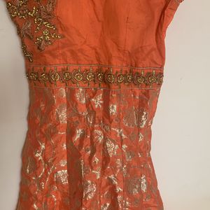 Orange Kurta Set