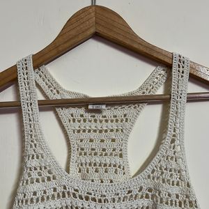 Halter Neck Ribbed Beach Wear Top