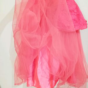 Dark Pink Gown For Girls