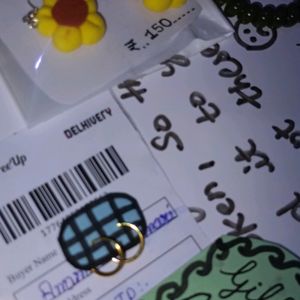 Sunflower Earrings With Free Gifts