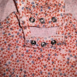 Zara Ripped Floral Printed  Top And Bodysuit