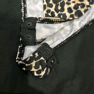 Zara leopard bodysuit