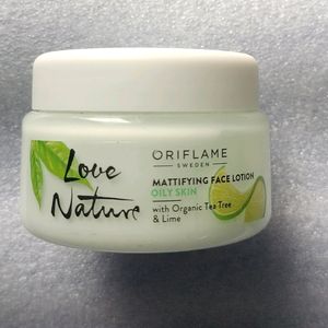 Mattifying Face Lotion with Organic Tea Tree  Lime