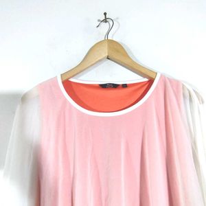 Orange And White Top (Women's)